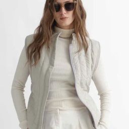 RAREISM Beige Polyester Solid Sleeveless Jacket-image-82