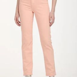 Levi's Peach Cotton Slim Straight Fit Jeans-image-79