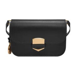 Fossil Lennox Black Medium Leather Cross Body Bag-18