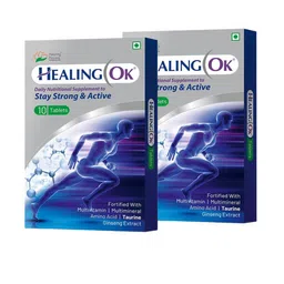 Healing Pharma Set Of 2 OK Multivitamins Tablet For Strong Immunity - 10 Tablets Each-36