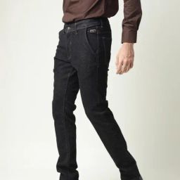 Rare Rabbit Black Slim Fit Fit Solid Jeans-image-61