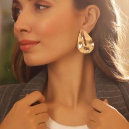 Priyaasi Classic Gold Brass Earrings-44
