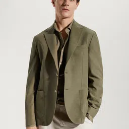 MANGO MAN Single-Breasted Slim Fit Blazer-image-30