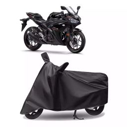 Auto Pearl Polyester Two Wheeler Cover for Yamaha YZF R3 (Grey)-picture-24
