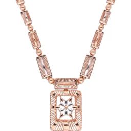 C. Krishniah Chetty Group Stellar Charm Rose Gold Link Necklace-image-93
