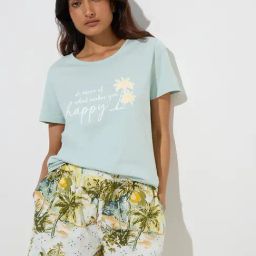 Wunderlove by Westside Mint Text Design Cotton T-Shirt-picture-38