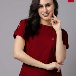 Friskers Pack Of 2 Round Neck Cotton Top-image-32