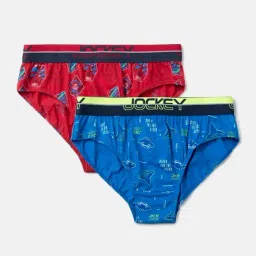Jockey Boys Multi Cotton Printed Briefs - Pack of 2-image-90