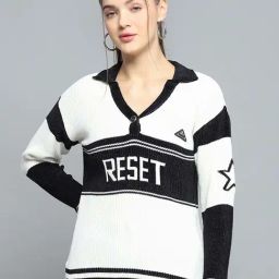 Rock.it White Regular Fit Printed Pullover-image-35