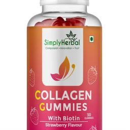 Simply Herbal Skin Collagen Strawberry Flavor Gummies | Collagen Builder Gummies - 30 Gummies-16