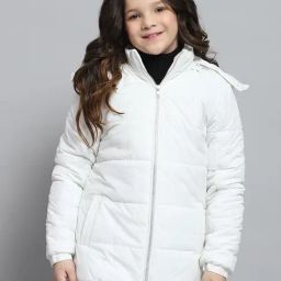 Monte Carlo Girls Solid White Hooded Neck Full Sleeve Jacket-image-15