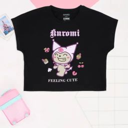 Pantaloons Junior Black Beauty Black T-Shirt-image-47