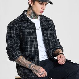 Snitch Men Checked Open Front Jacket image 2