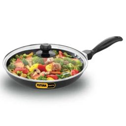 Hawkins Black Aluminium 26 cm Induction Fry Pan With Glass Lid (0.9 L)-image-73