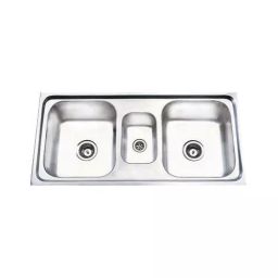 Jayna Signature Collection Jubilee 41x20 inch Matt Finish Stainless Steel Triple Bowl Kitchen Sink including Vegetable Bowl, DBMB 05-image-102
