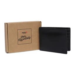 Spykar Black Small Leather Bi-Fold Wallet For Men-image-12