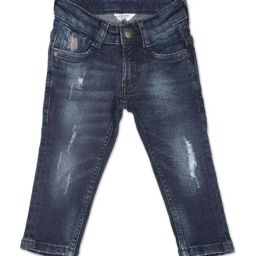 U.S. Polo Assn. Boys Midnight Blue Cotton Distressed Jeans-image-92