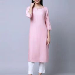 Aurelia Pink Straight Kurta-image-63