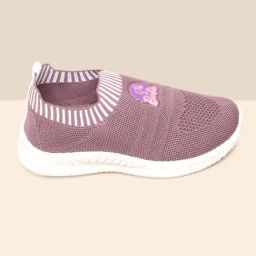 Kidsville Barbie Printed Peach Casual Slip-Ons-image-87