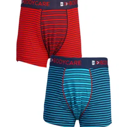 Bodycare Boys Pack Of 2 Striped Cotton Trunks-image-52