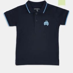 Pantaloons Baby Navy & Green Cotton Regular Fit Polo T-Shirt-image-67