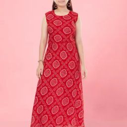 Aarika Kids Girls Red Colour Dress-image-74