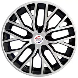 Auto Pearl S-B18 R14 35.56 cm (14 Inch) Press Type Wheel Hubcap with Retention Ring Glossy Silver Black Wheel Cover for Maruti Swift Dzire VXI (Set of 4)-image-86