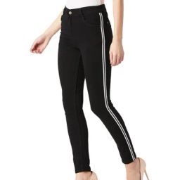 Miss Chase Black Cotton Skinny Fit Jeans-image-87