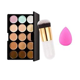 skrynnzer Set Of 3 Concealer- Foundation Brush & Makeup Blender-25