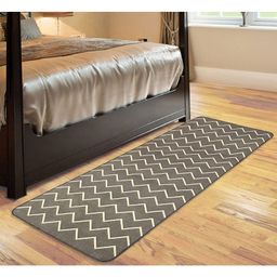 Saral Home Cotton Multi Purpose Jacquard Bedside Runner - Grey-image-51