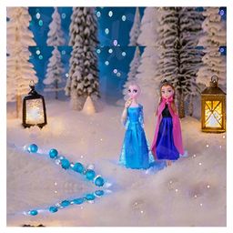Yunicorn Max Elsa Anna Dolls Pack of 3 Blue - Height 35 cm-image-47