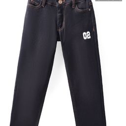 Pine Kids Full Length Washed Denim Jeans - Black-image-65