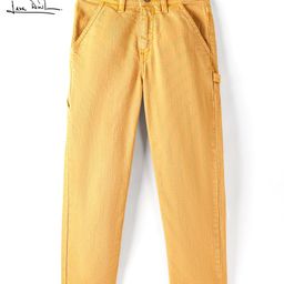 arias by lara dutta Arias Cotton Elastane Stretchable Overdyed Solid Jeans - Beige-picture-15
