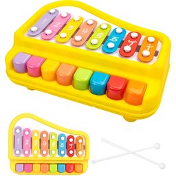 VELLIQUE Baby Piano Xylophone Toy (Yellow)-12