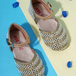 Mine Sole Pearl Embellished Sandals -  Gold-image-18