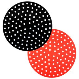 COZY VIBES 20cm Non-Stick Air Fryer Pads, Air Fryer Silicone Mat, Reusable Air Fryer Liners for Air Fryer Microwave Baking - PACK OF 1 - COLOR MAY VARY-picture-18