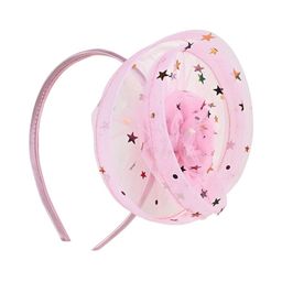 Aye Candy Girls Star Embellished Floral Hat Design Hairband-48