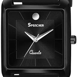 SPENCHER Men Analogue Multi Function Watch SW SMART PVC FULL BLACK PLAIN image 3