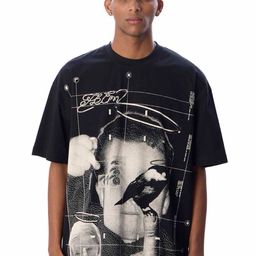 Urban Monkey Unisex Graphic Printed Round Neck Cotton Oversized T-shirt-picture-39