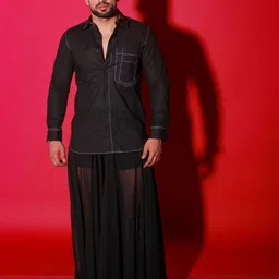 ECHKE Men Custom Opaque Casual Shirt-image-99