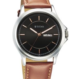 Titan Men Dial & Leather Straps Analogue Watch 1870SL05-image-26