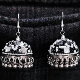 Grace Collections Women Black Earrings-picture-25