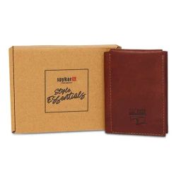 Spykar Brown Small Leather Card Holder For Men-image-35