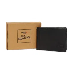 Spykar Black Small Leather Bi-Fold Wallet For Men-picture-21