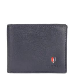 Iconic Blue Casual Leather Bi-Fold Wallet for Men-17