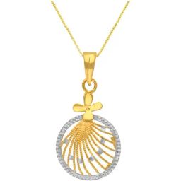 Malabar Gold and Diamonds 22k Gold Pendant without Chain for Women-picture-12