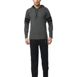 Vimal Jonney Dark Grey & Navy T-Shirt & Trackpants-image-56