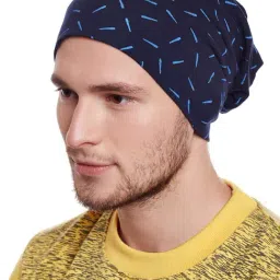 Vimal Jonney Navy Printed Beanie-image-26