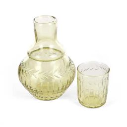 Home4U 'Javion' Light Yellow Glass Carafe (1 L) - Set of 1-image-82