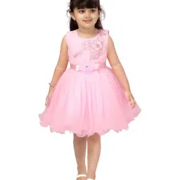 Aarika Kids Pink Embroidered Frock-image-85